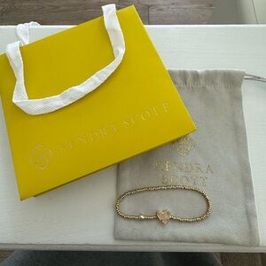 Kendra Scott Gold Heart Charm Bracelet